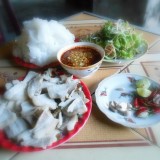Bánh ướt thịt heo  Phường Lang (Quảng Trị)
